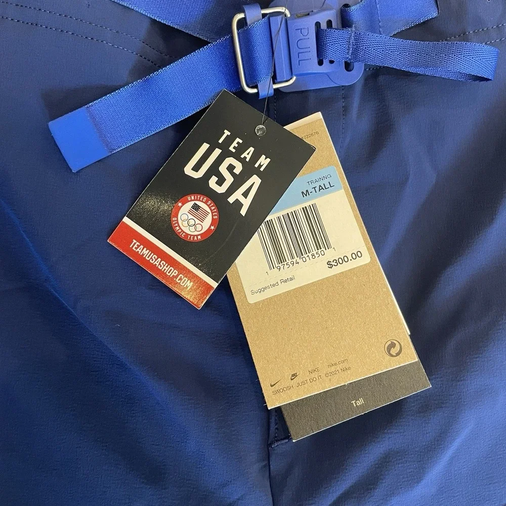 Nike DZ3574-492 Olympic Team Issued USA Track Pants Womens Size M Tall RTL $300‎